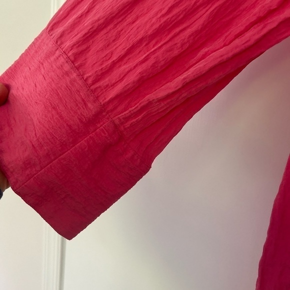 H&M Women's Textured Weave Knot Detail Dress - Pink Size XL - Picture 5 of 7